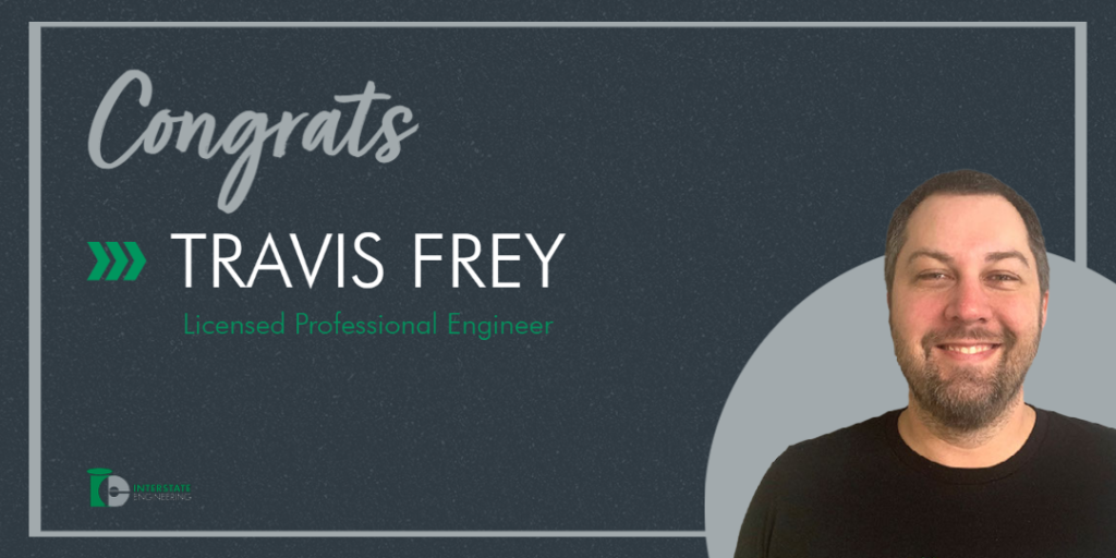 Travis Frey Earns North Dakota Professional Engineer License